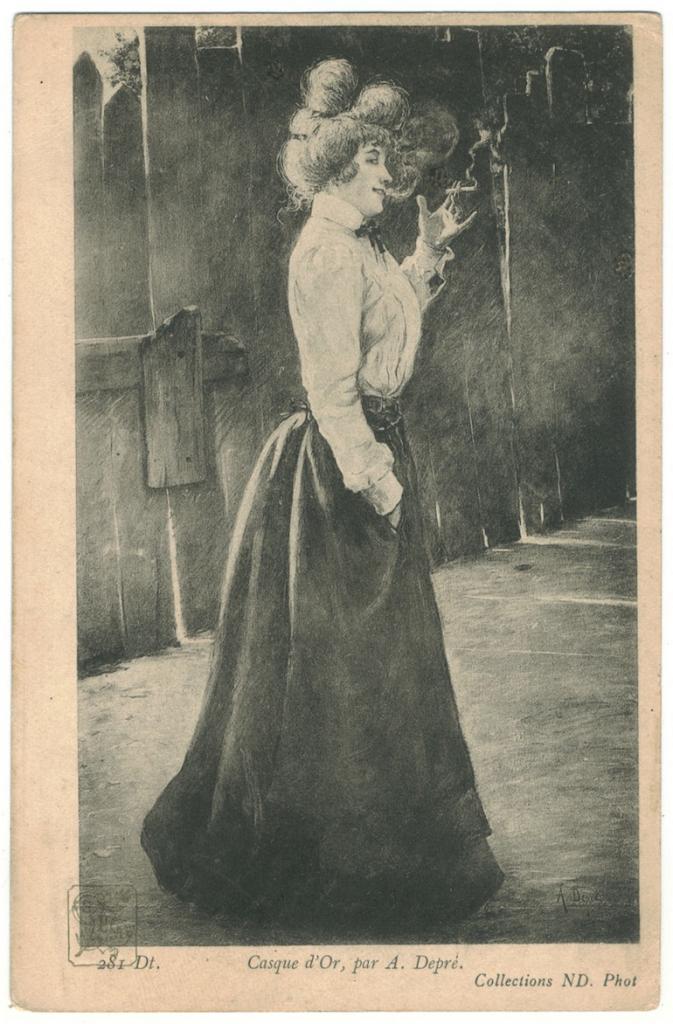 Portrait de Casque d’Or par Albert Dupré