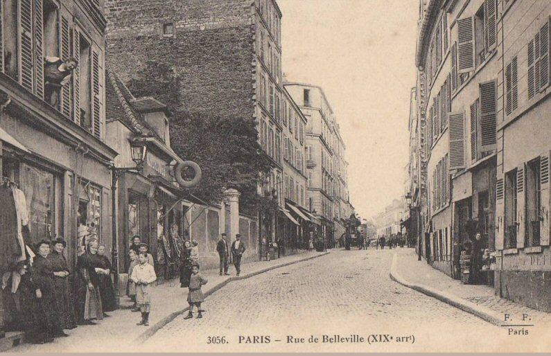Rue de Belleville au tournant du XXe siècle