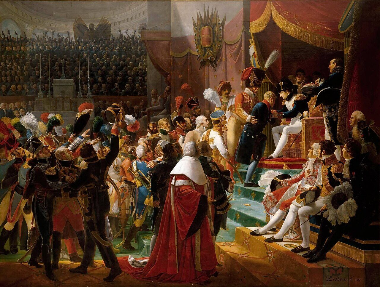 Napoléon distribuant les premières décorations de la Légion d’honneur aux Invalides en 1804