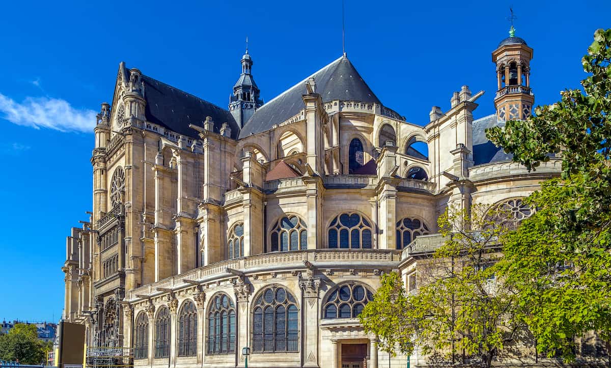 Façade de l’église Saint-Eustache à Paris