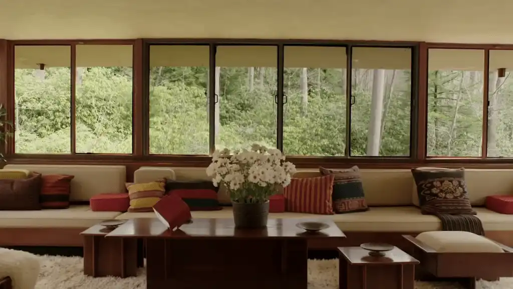 Vue du salon sur la nature