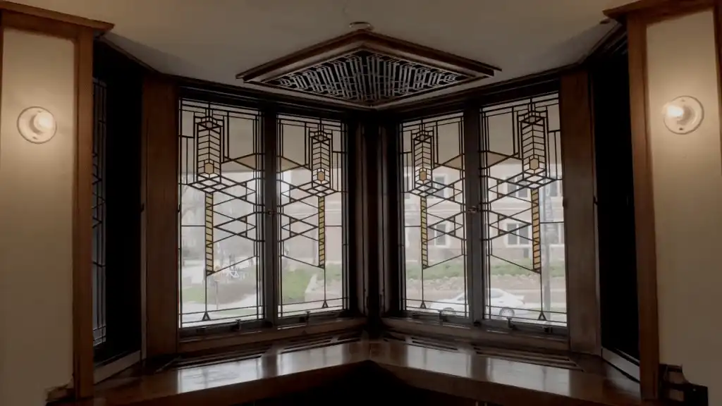 Mobilier et aménagement intérieur conçus pour la Robie House