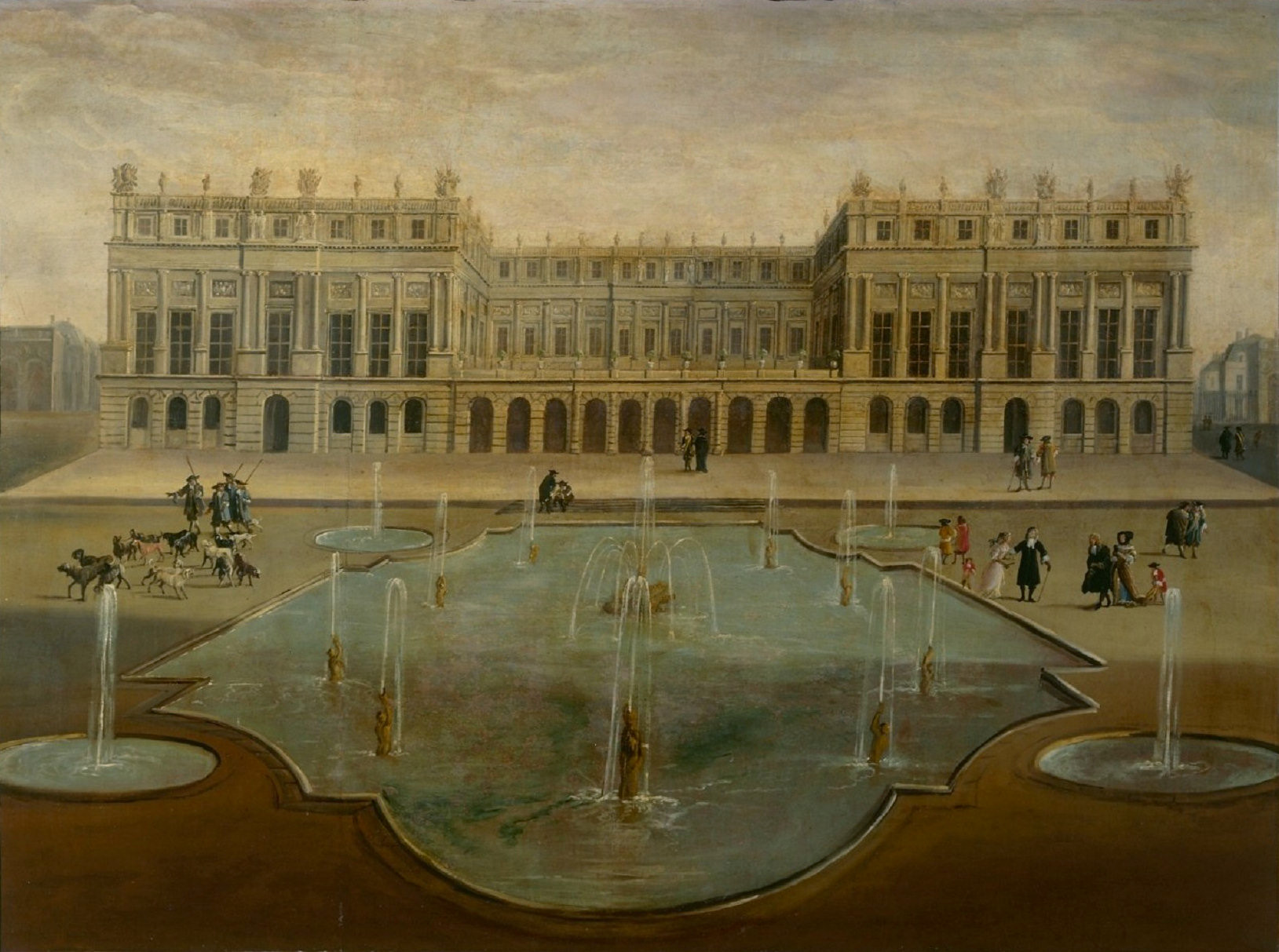 Ancienne terrasse du château de Versailles avant la galerie des Glaces