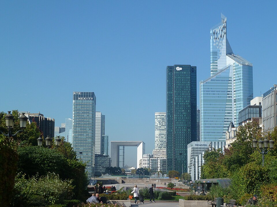 Tours de La Défense vues depuis Neuilly-sur-Seine