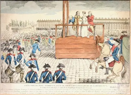 Exécution de Marie-Antoinette sur la place de la Révolution