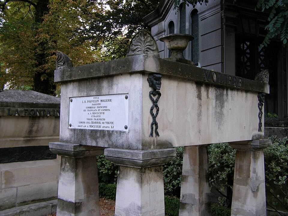 Monument funéraire de Molière au cimetière du Père-Lachaise
