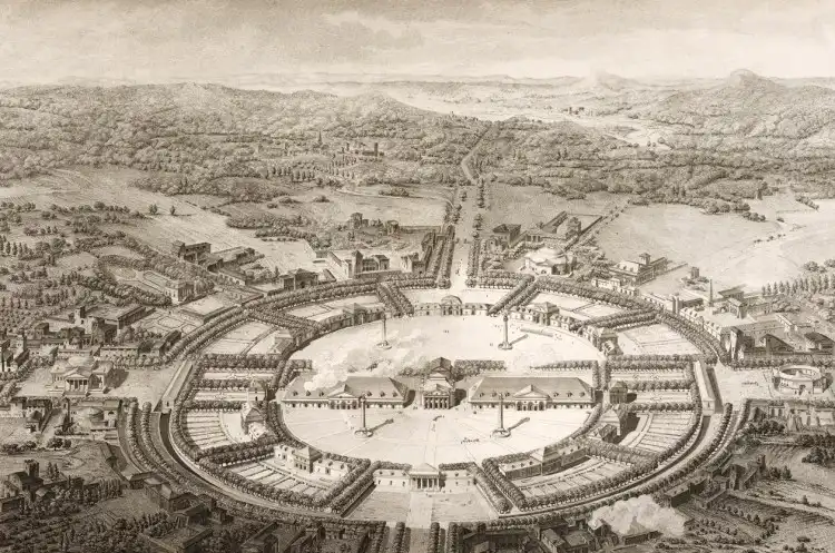 Projet de ville idéale de Chaux jamais construit