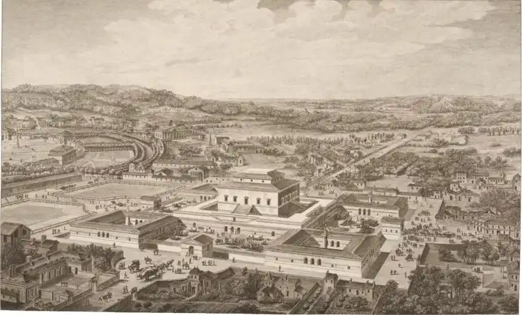 Projet de marché pour la ville idéale de Chaux