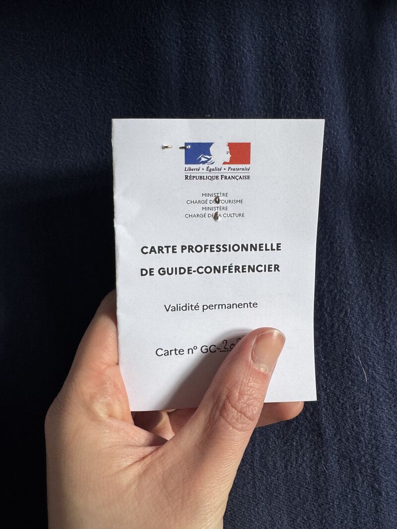 Carte professionnelle de guide-conférencier