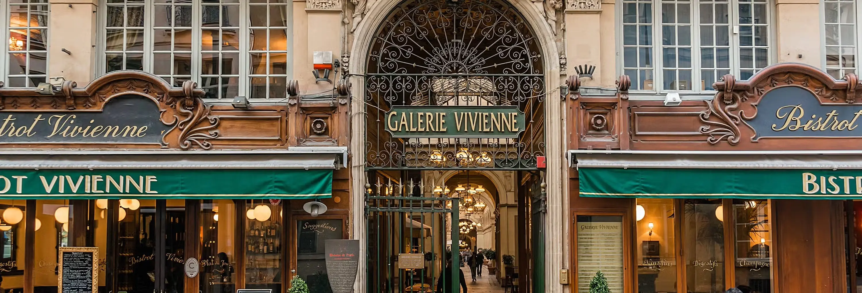 Galerie Vivienne, étape de la visite guidée des passages couverts de Paris